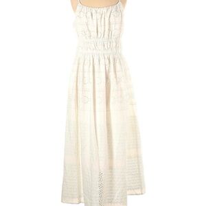 On 34th | Boho Styled White Eyelet Maxi Dress, Perfect for Any Special Occassion